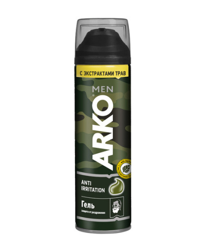 ARKO Гель д/бритья Защита от раздражения Anti-Irritation 200мл/в0491__